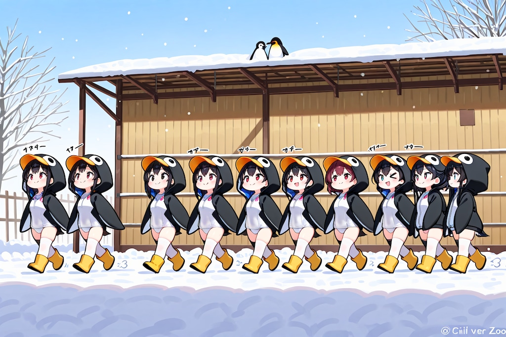 ペンギンちゃんの行進