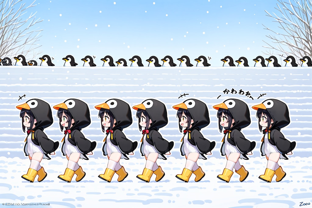 ペンギンちゃんの行進