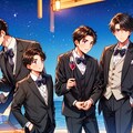 双子っぽい黒髪短髪男性★（４枚） 3枚目