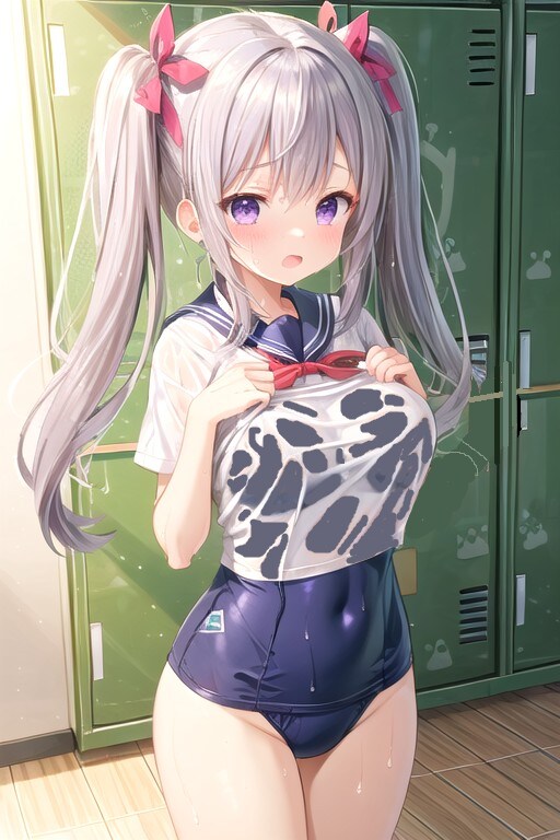 スク水濡れセーラー