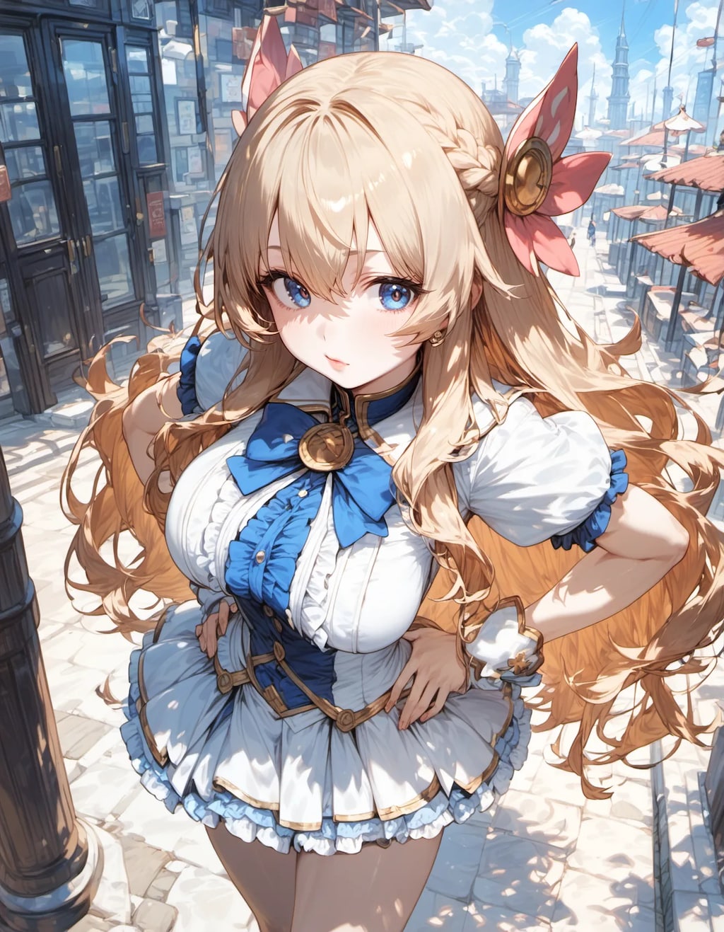 A Smile Woven into the Streets of Light