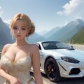 峠とドレスとスーパーカー 4枚目