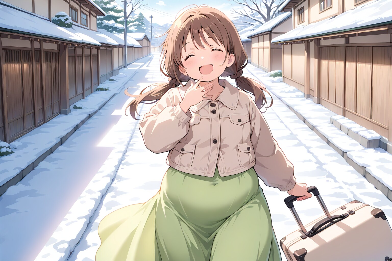 旅行1_これから滝を見に行きます！！ | の人気AIイラスト・グラビア