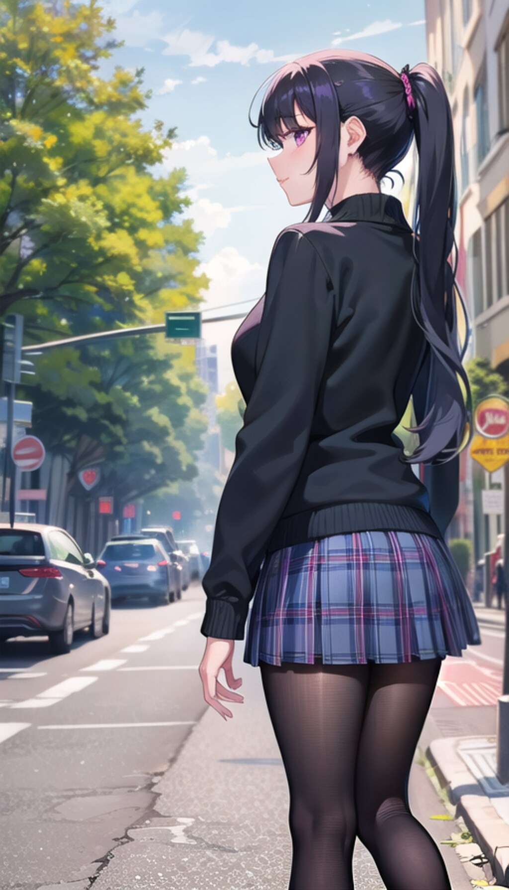 碧嶋水都ポニテ　街ブラロケ