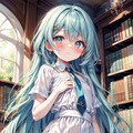 小さな女の子に大きな図書館 2枚目