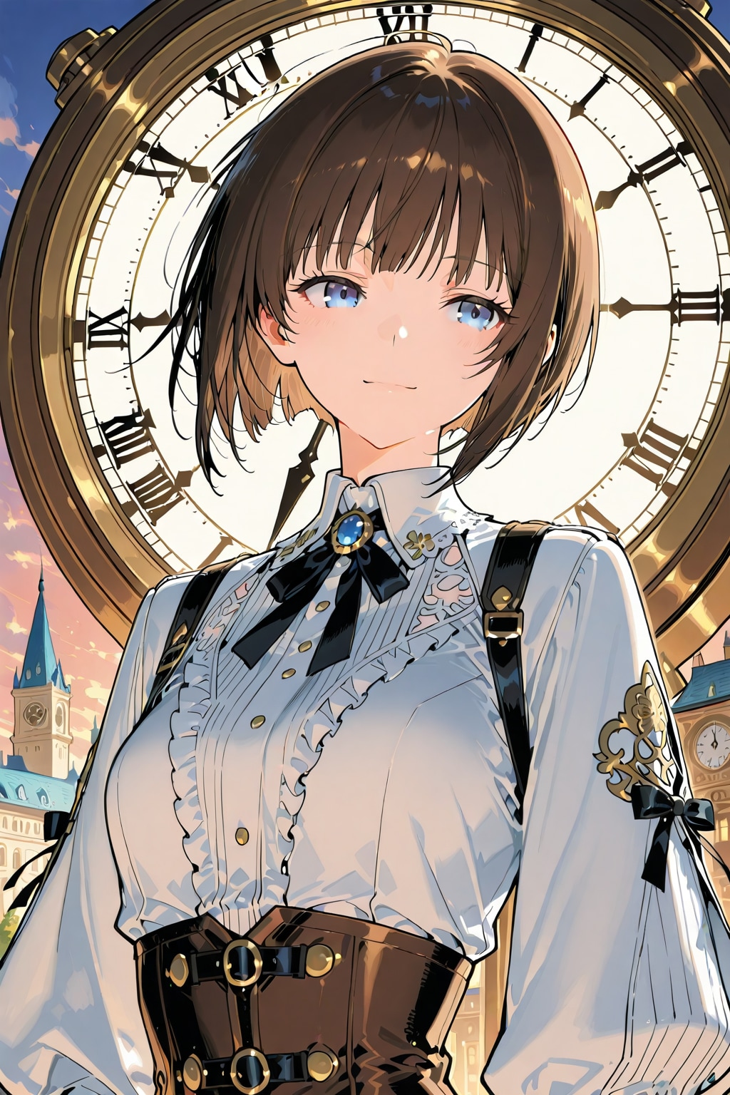 夕焼けに染まる瞳