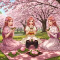 三つ子の魂百まで ～エルフたちの桜舞い～ 2枚目