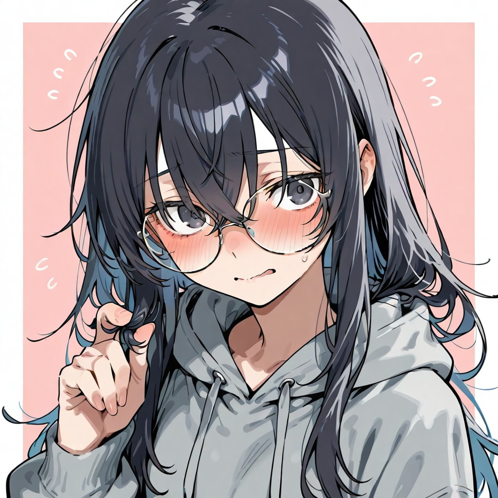 長髪メカクレちゃん | の人気AIイラスト・グラビア