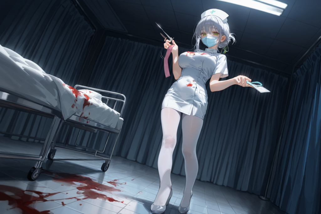 あらあら、もう消灯時間過ぎてるのに…悪い子ですね…