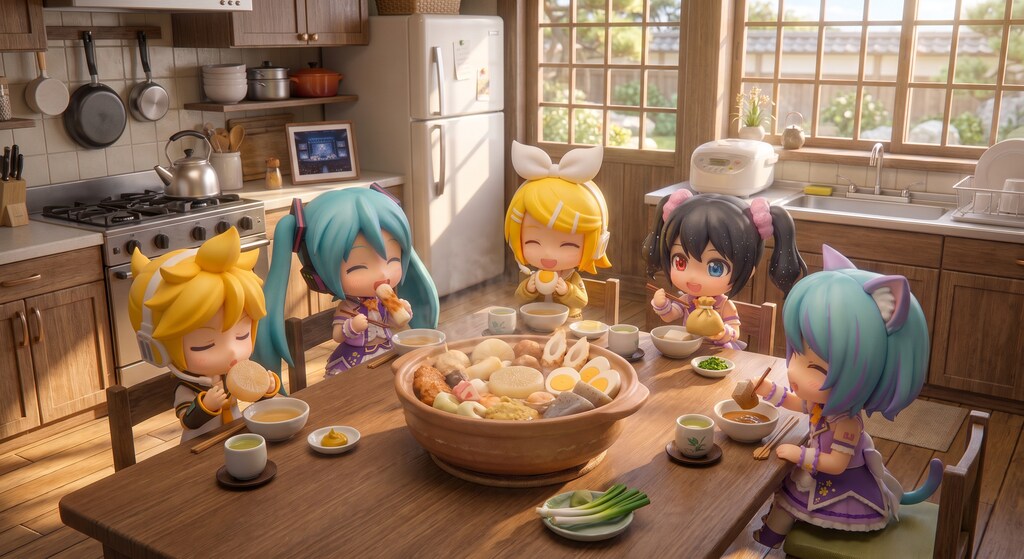 今日のお昼はおでんです
