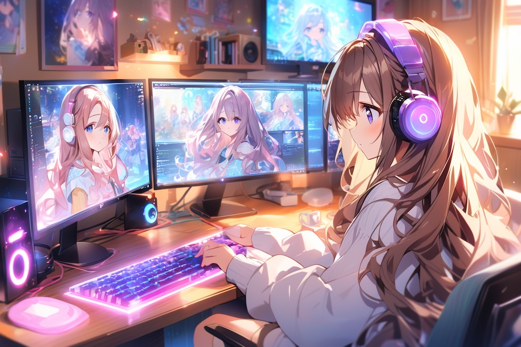 ヘッドホン少女