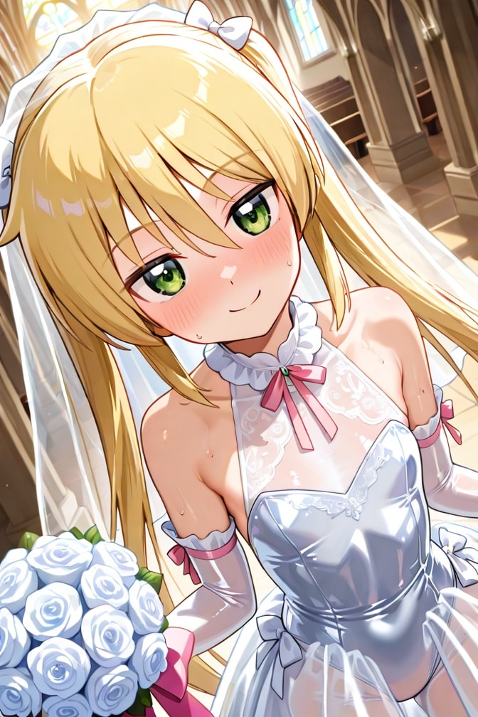 ハヤテのごとく　三千院ナギ　ウェディングドレス（レオタード）