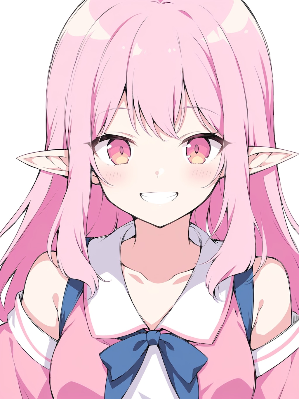 ピンク髪のエルフちゃん