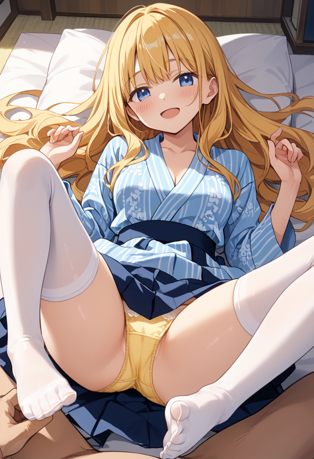 足コキきもちいい～？せんぱい