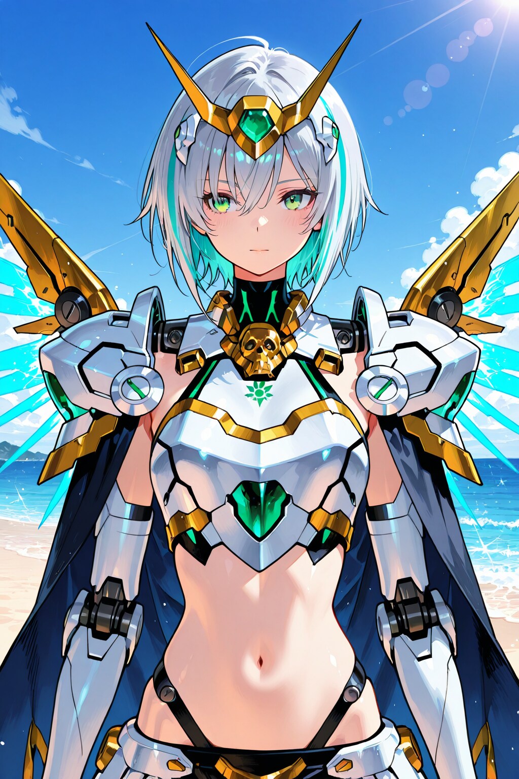 銀髪のメカ娘②