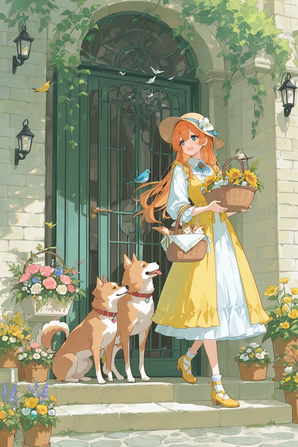 花と動物の街