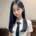 女子高生とベッド 1 2枚目