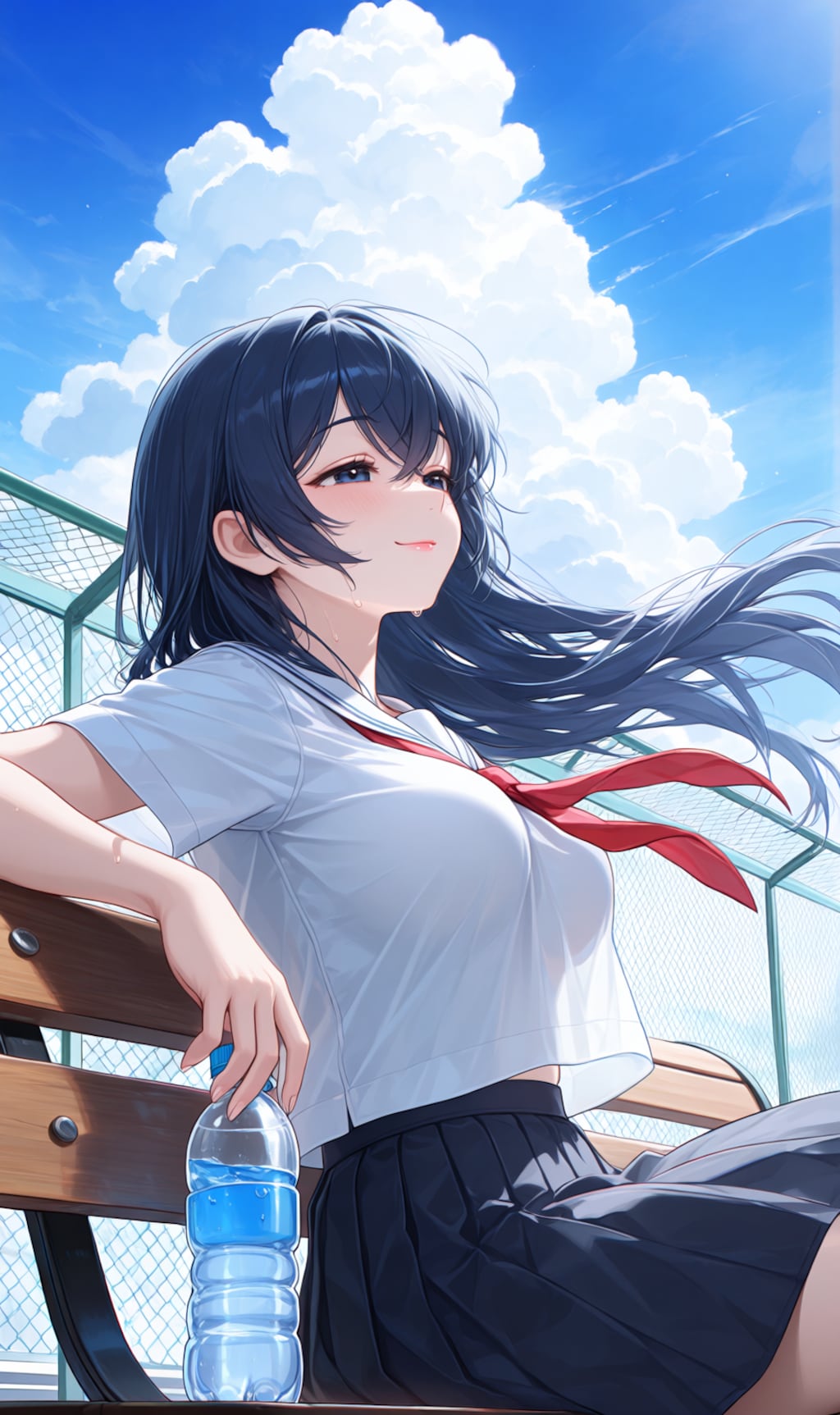 放課後、屋上の風にほどける。