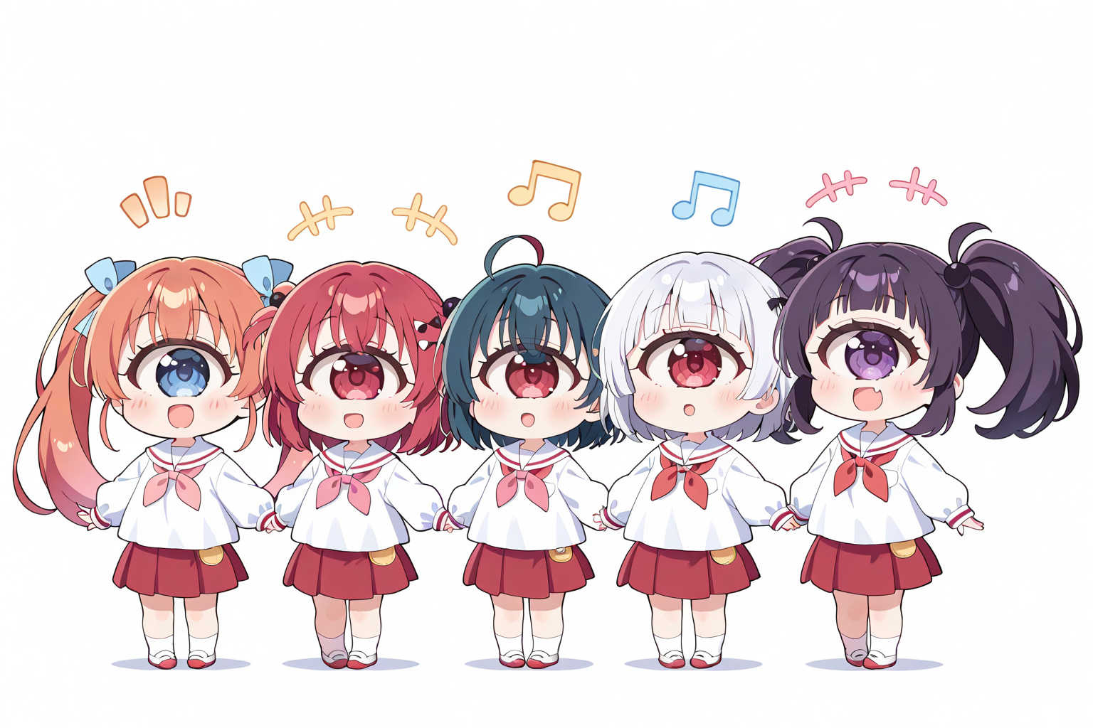 ちちぷいようちえん、あたらしいせいふく（白バージョン） | の人気AIイラスト・グラビア