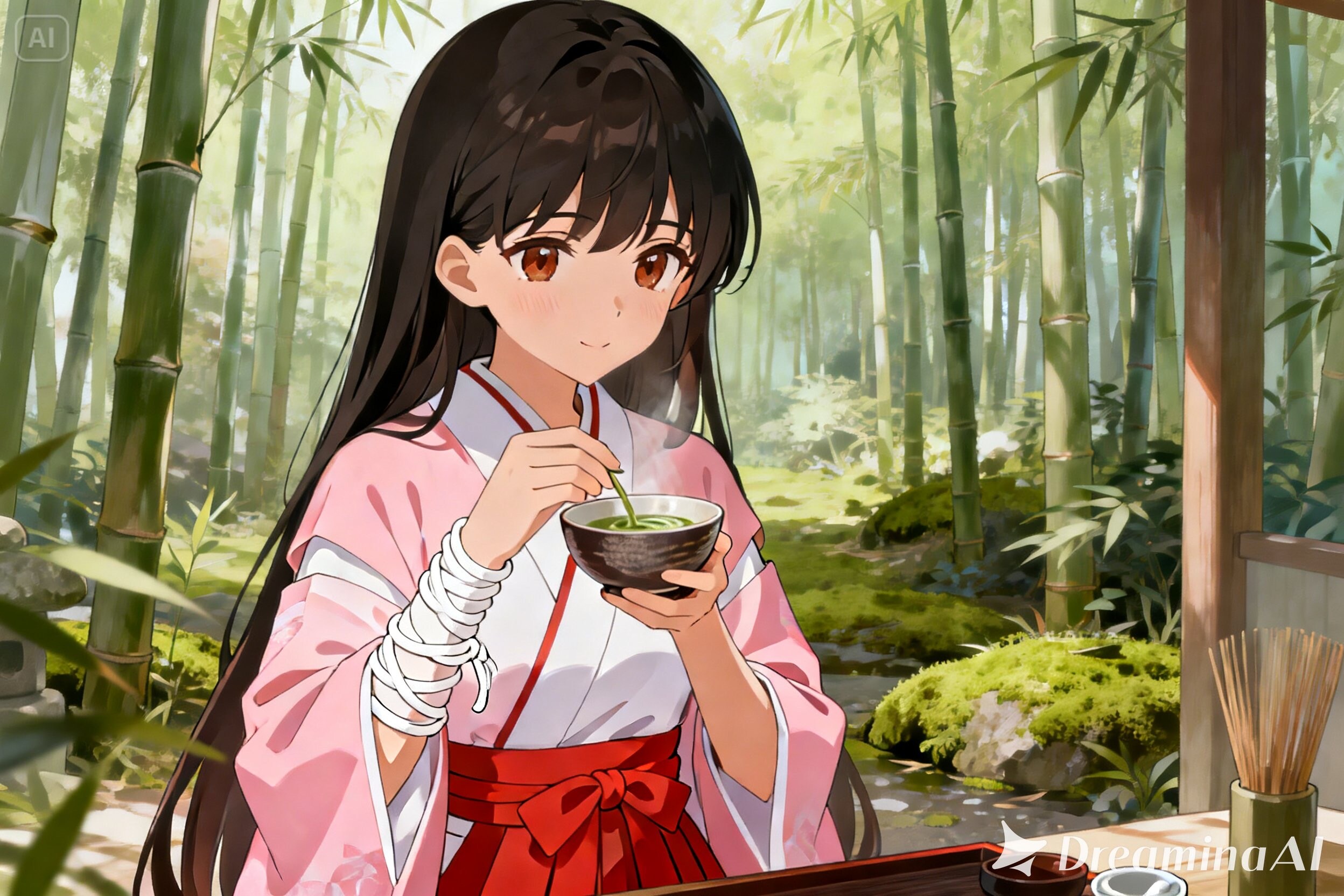 さくらちゃんと抹茶 | の人気AIイラスト・グラビア