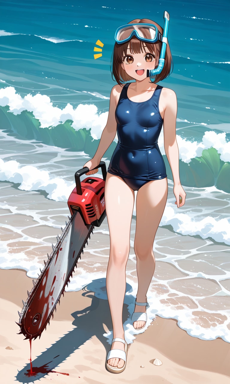 目が合った…。