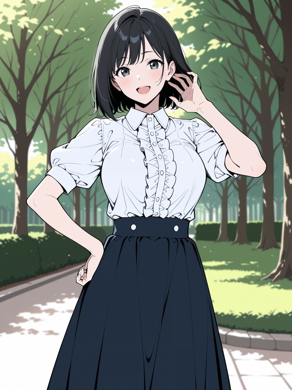 うちの子、黒髪２