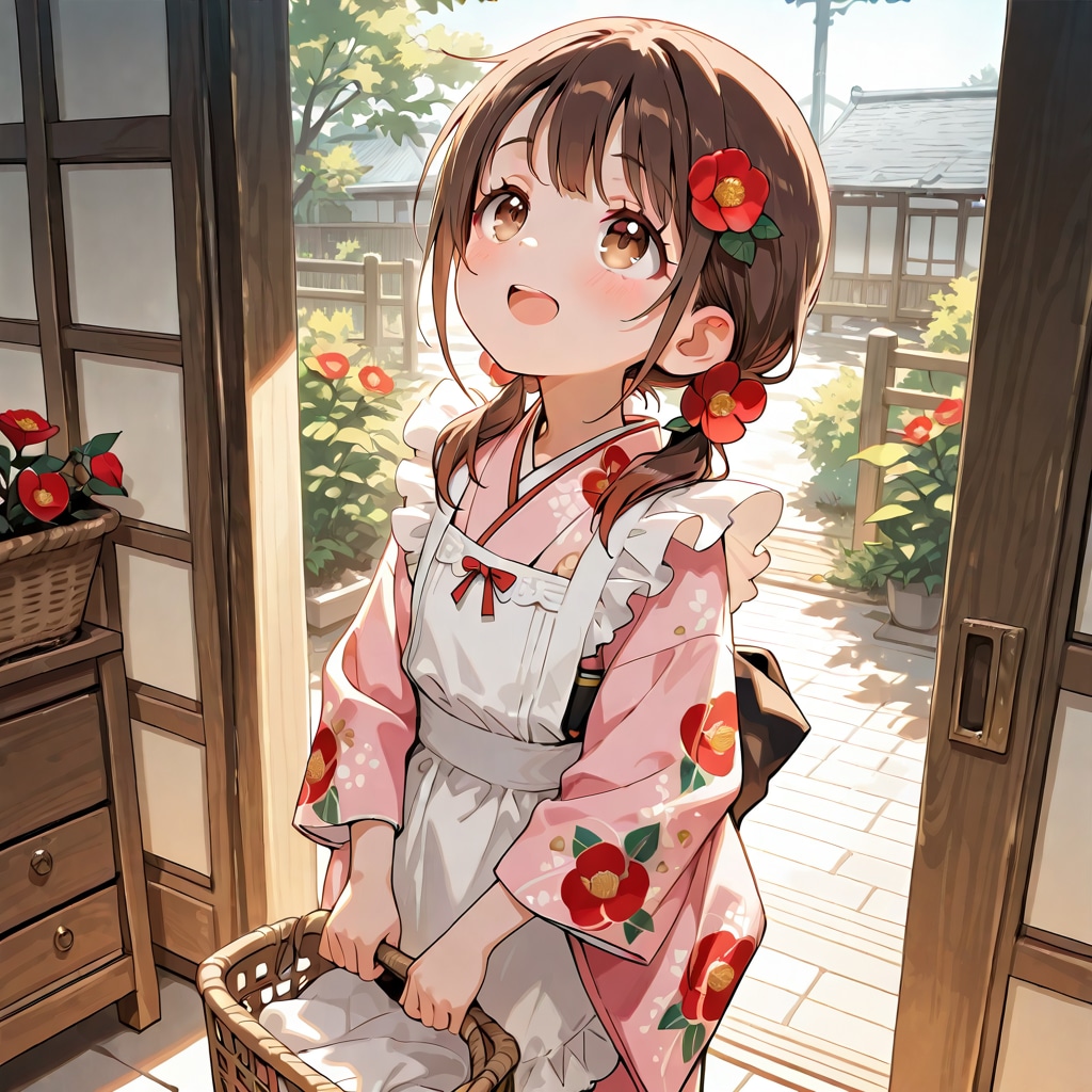 洗濯娘　椿ちゃん