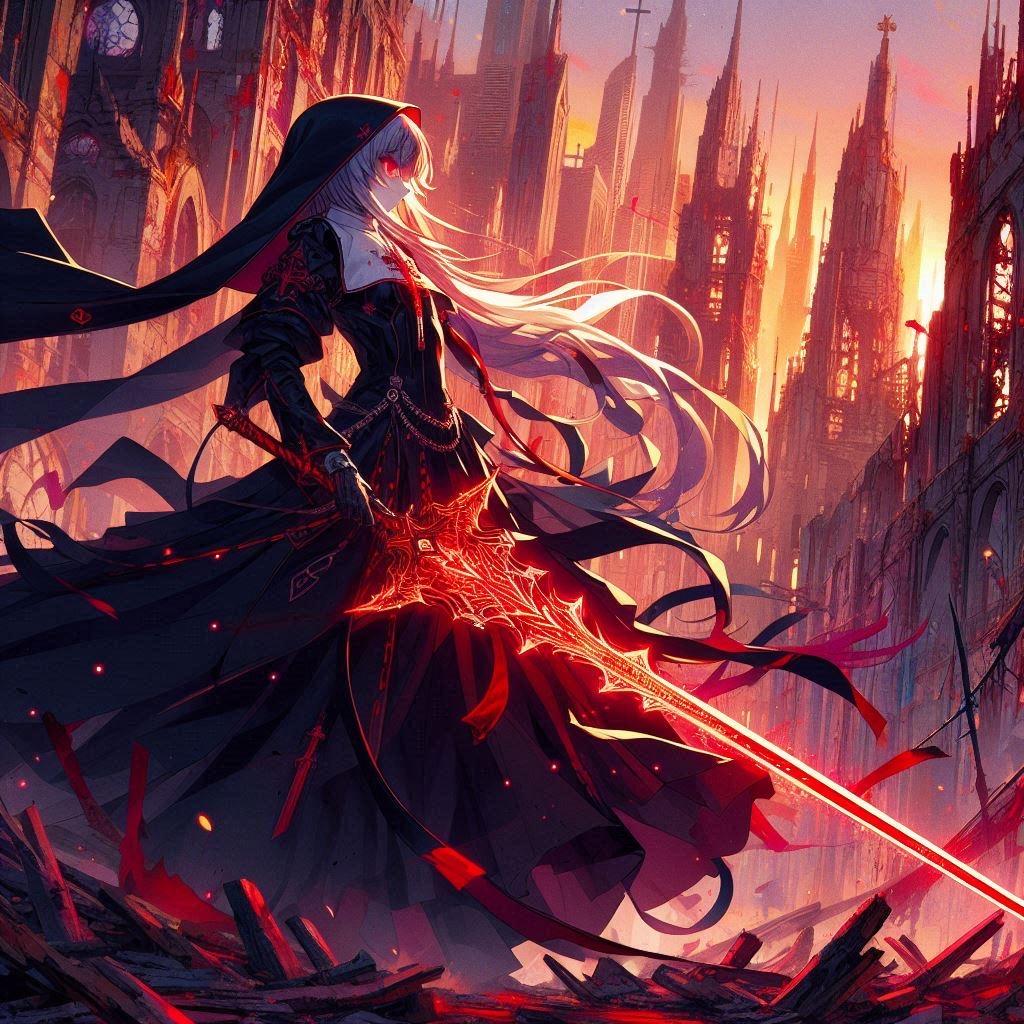 赤剣の尼僧 | の人気AIイラスト・グラビア