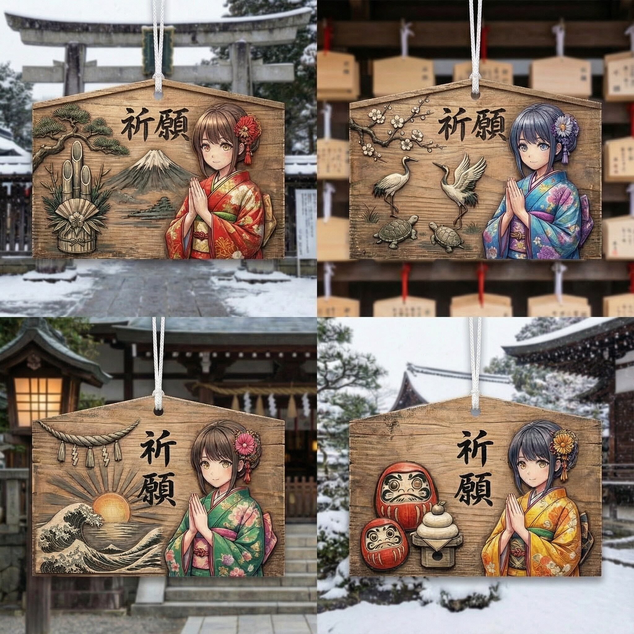 絵馬に託す未来 2026 | の人気AIイラスト・グラビア