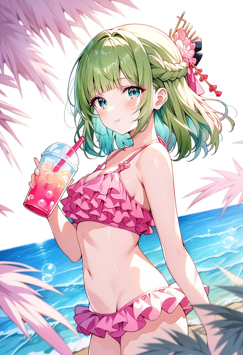 綺麗な水着女子