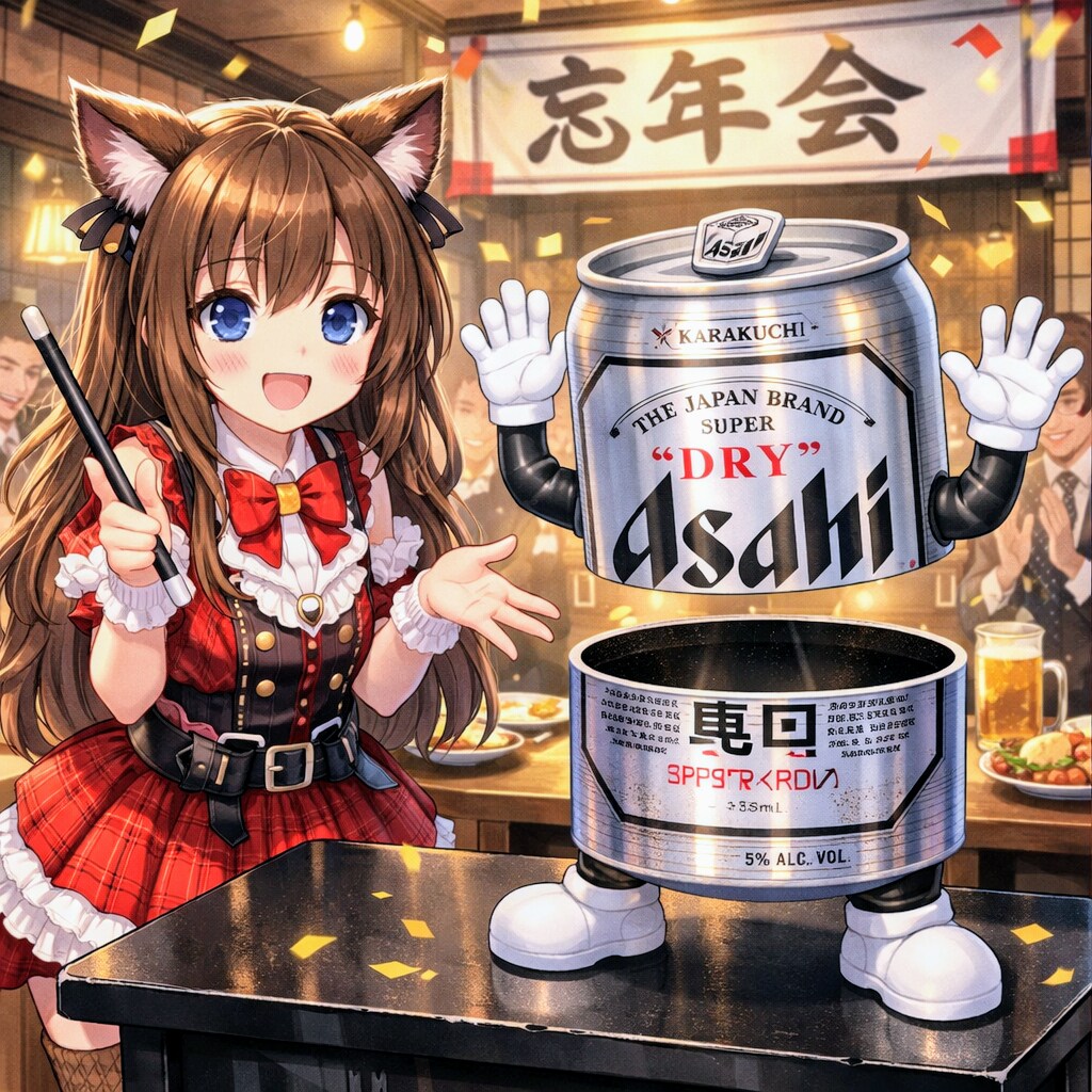 隠し芸に切断＆結合ショーを行う小さな女の子