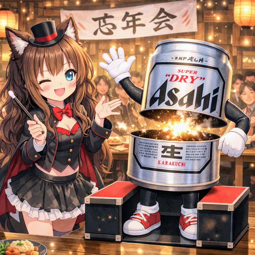 隠し芸に切断＆結合ショーを行う小さな女の子