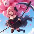 私は風船地獄の死神よ。行きましょう! 迎えに来たわ♡ 2枚目