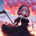 私は風船地獄の死神よ。行きましょう! 迎えに来たわ♡ 3枚目