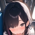[操り]電車内でフェラさせる男_部分染め女子 7枚目