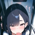 [操り]電車内でフェラさせる男_部分染め女子 2枚目