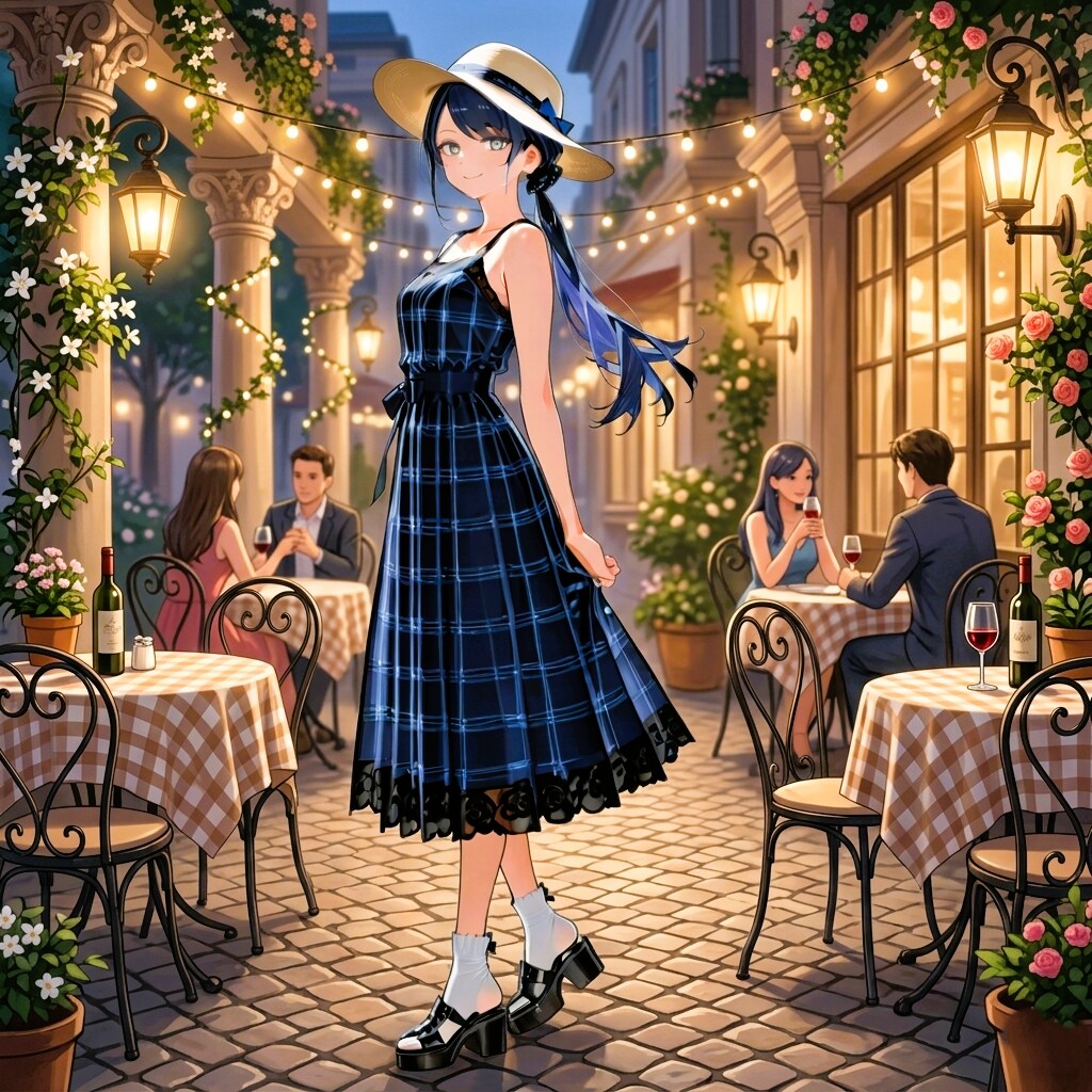夜のテラスの七瀬　221