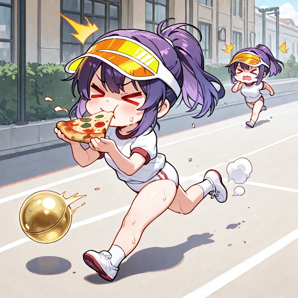 紫髪ちゃんの運動会