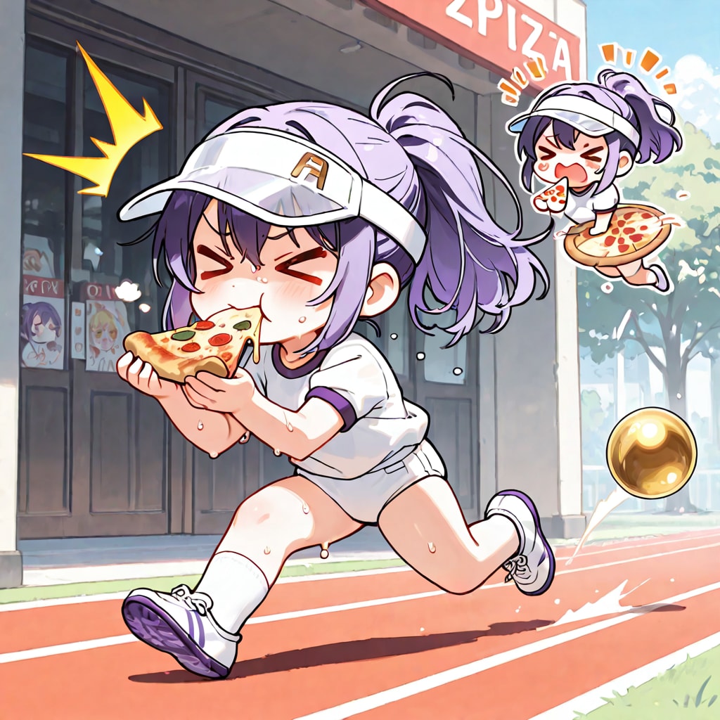 紫髪ちゃんの運動会 | の人気AIイラスト・グラビア