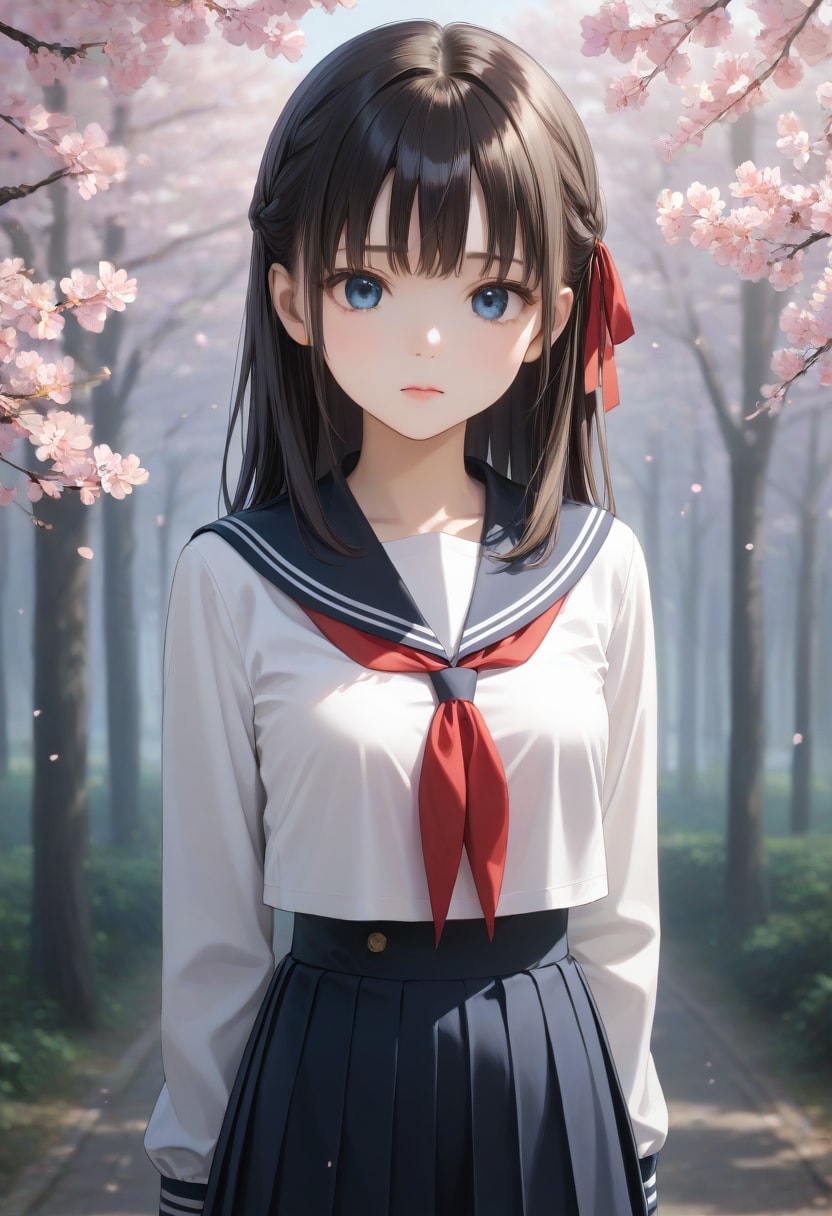 桜舞い散る