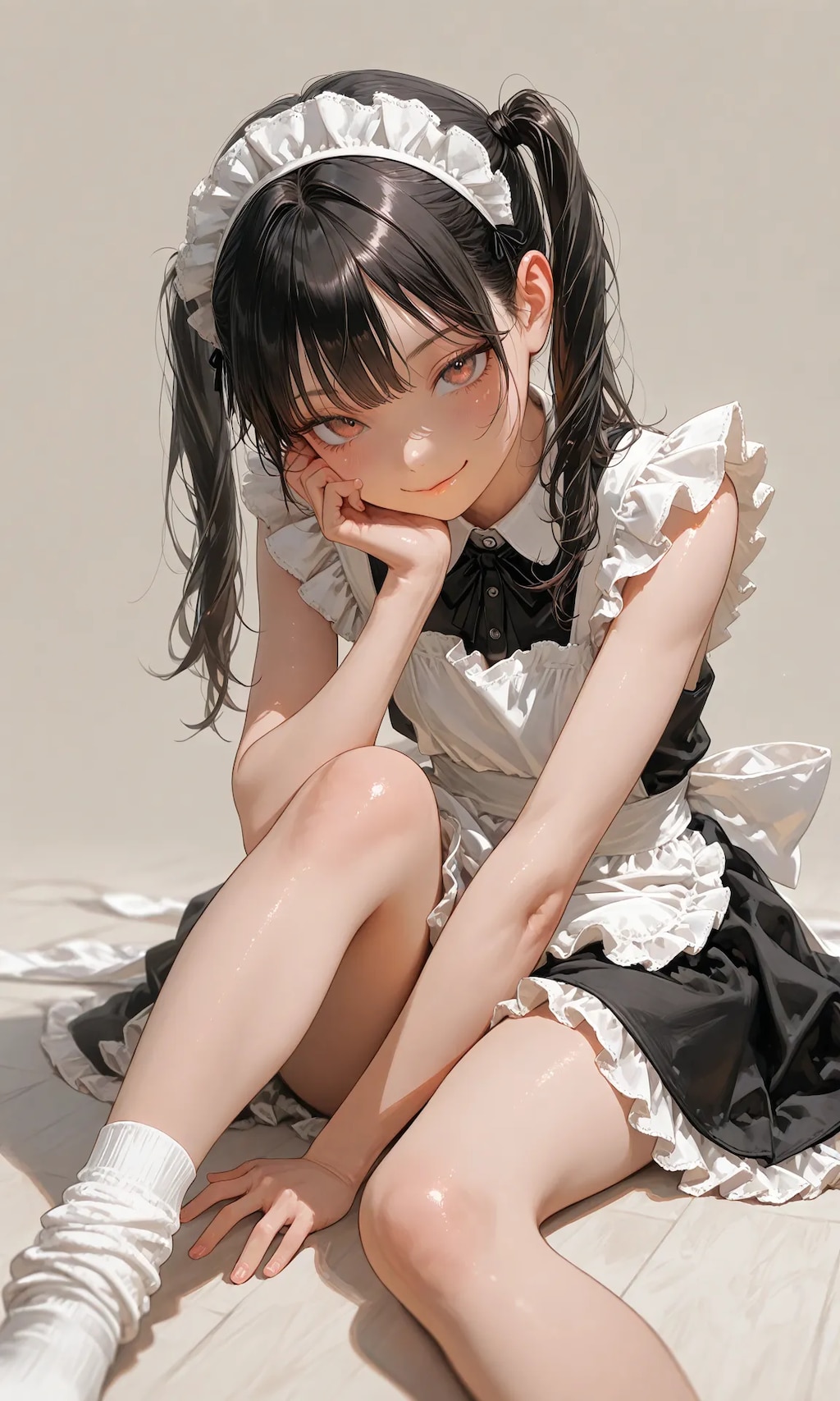 このメイド服、スカート短い？