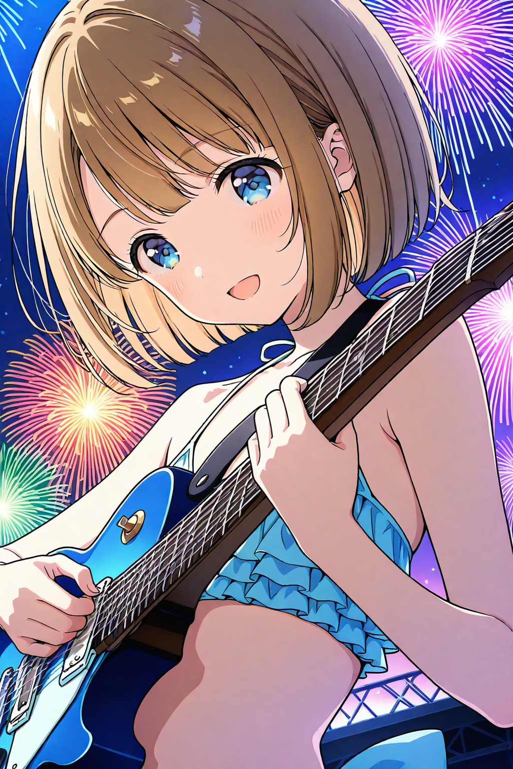 私のギターテクを見て