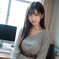 レトロなストライプ柄ドレス 2 4枚目