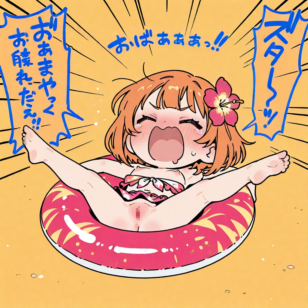 南国の開脚ガール