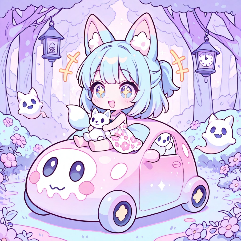 お化けと青髪ちゃん