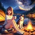 愛犬とキャンプ 2枚目