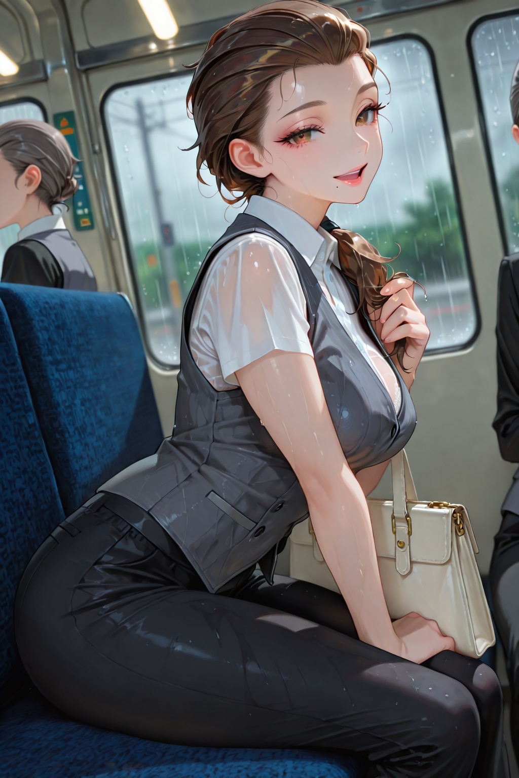 やん♡濡れちゃった♡