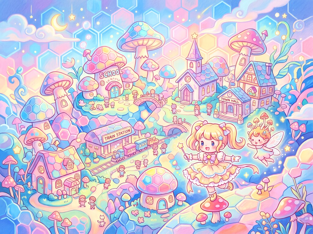 魔法の国へ遊・・研修に来た魔法少女ちゃん