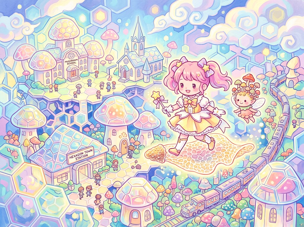 魔法の国へ遊・・研修に来た魔法少女ちゃん