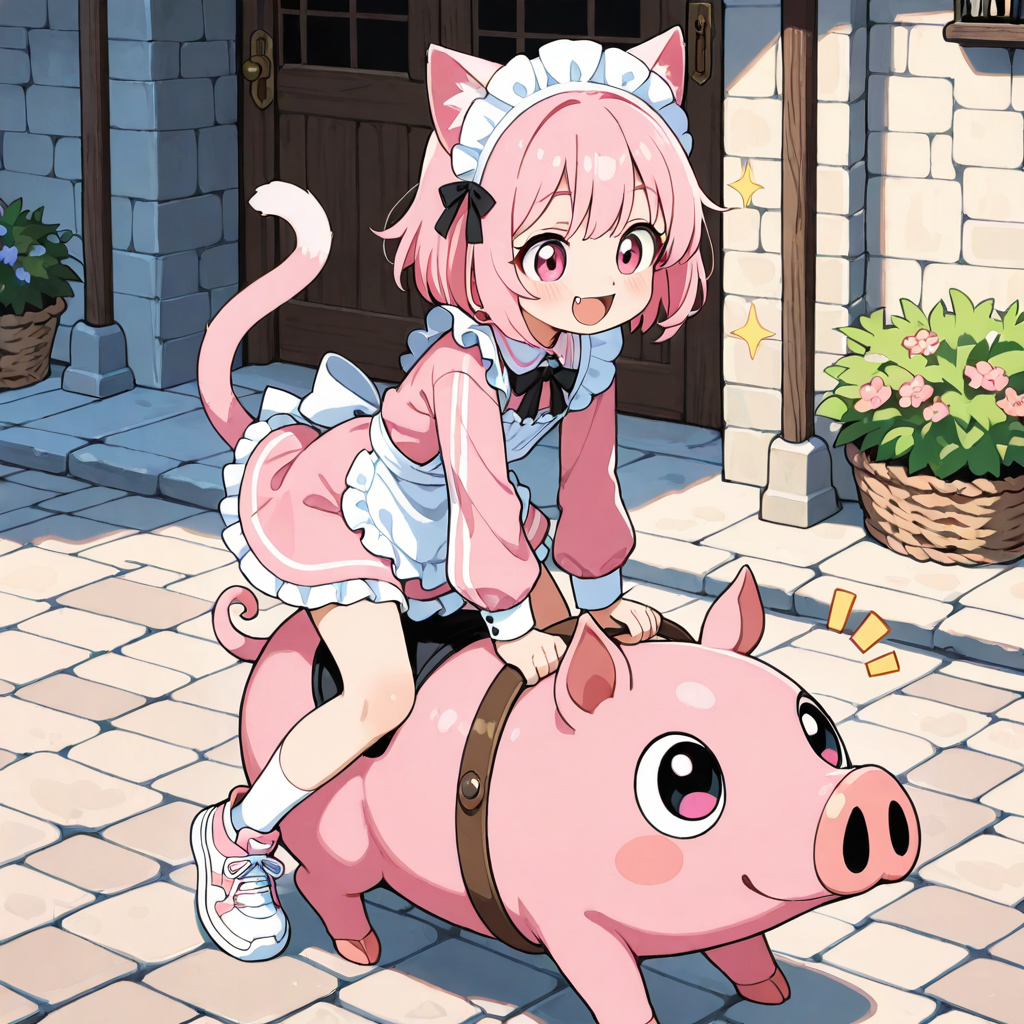 買い物終了にゃん！！さぁ、お屋敷に帰るにゃん！！